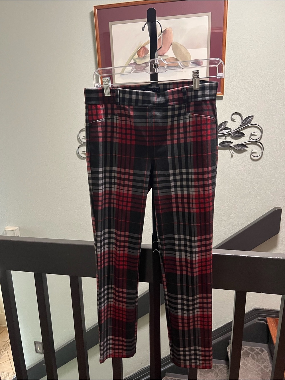 Sanctuary Red, Black and Gray Plaid Pants Small #296